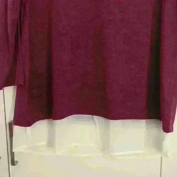 Penmans Women's Red/White Lightweight Long Sleeve  Sweater Size XL - Picture 3 of 3